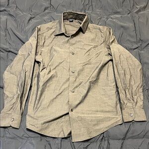Kid’s Gray Button-Up Shirt